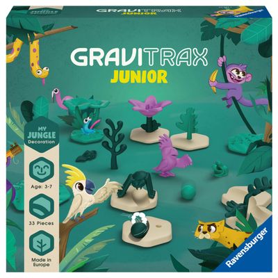 Ravensburger GraviTrax Junior Extension Jungle - Marble Run, STEM and Construction Toys for Kids Age 3 Years Up - Kids Gifts