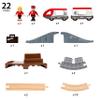 BRIO World  36079 Starter Travel Train Set | 22-Piece Wooden Toy Train Set for Kids Aged 3 Years Up view 3
