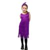 ABAFIP Girls 1920s Flapper Dress Fringe Tassel 20s Party Halloween Concert Festival Outfits Dark Purple 10-12 Years view 2