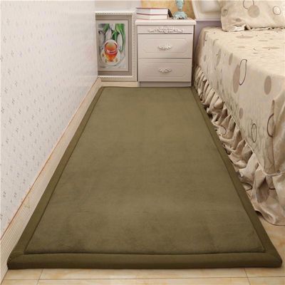 Dmkjdzsw Play Crawling mat for Nursery Baby, Extra Soft Activity Floor Mat for Kids Playroom Bedroom-Olive Green-120 * 180cm