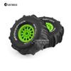 Chanmoo 1/7 1/8 RC Short Course Truck Car Tires and Wheels Rims 17mm Hex Snow Sand Buggy Desert Tyres with Foam Insert for 1:7 Scale RC Off Road Truck Car TRAXXAS UDR 85086-4 4Pcs (A Green) view 4