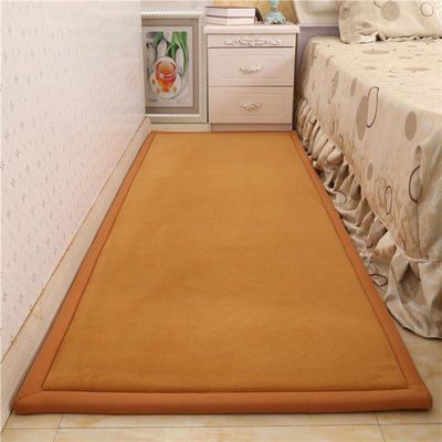Dmkjdzsw Play Crawling mat for Nursery Baby, Extra Soft Activity Floor Mat for Kids Playroom Bedroom-Khaki-80 * 200cm
