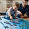 3 otters 27PCS Aircraft Carrier Toy Set, Army Men Military Set Battle Group Plastic Military Toy Aircraft Carrier Warplanes Battleship for Boys Kids Birthday Gift view 2