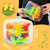 3 otters 3D Puzzle Maze Cube, 72 Obstacles Puzzle Cube Interactive Maze Game with Education Toy for Kids view 2