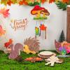 12 Pack Wind Chime Kits for Kids, DIY Autumn Make Your Own Fall Wind Chime DIY Coloring Paint Fall Wooden Arts and Crafts Birthday Party Favor for Girls Boys view 3