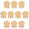 10 Packs Creative Wood Pull Wood Jellyfish Handle Cupboard Hardware Pulls Natural Wooden Pulls Handles Nursery Knobs for Furniture Home Decor Handle Wardrobe Cupboard Drawer Pulls view 1