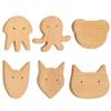 10 Packs Creative Wood Pull Wood Jellyfish Handle Cupboard Hardware Pulls Natural Wooden Pulls Handles Nursery Knobs for Furniture Home Decor Handle Wardrobe Cupboard Drawer Pulls view 3