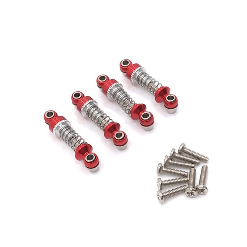KEAAN Metal Upgrade Adjustable Shock Absorber for WLtoys 1/28 284131 k969 K979 K989 K999 p929 p939 RC Car Spare Parts (Color : Red)