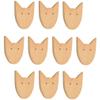 10 Packs Solid Wood Dog Head Cabinet Handles Wooden Drawer Handle Cabinets Pulls Dresser Knobs Wooden Animals Furniture Knobs Nursery Drawer Knobs Closet Bathroom Handles Wooden Wall Hook view 1