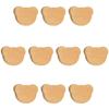10 Packs Creative Natural Wooden Pulls Handles Wood Bear Head Pull Wood Handle Cupboard Hardware Pulls Nursery Knobs for Furniture Home Decor Handle Wardrobe Cupboard Drawer Pulls view 1