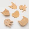 10 Packs Creative Natural Wooden Pulls Handles Wood Bear Head Pull Wood Handle Cupboard Hardware Pulls Nursery Knobs for Furniture Home Decor Handle Wardrobe Cupboard Drawer Pulls view 4