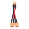 XT60 Parallel Cable, Battery Connector, 4AWG Cable Extension Y Splitter, XT60 Female Male Cable for RC li po 1 Female to 2 Male(1) view 3
