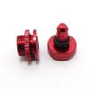 KEAAN 1PCS Aluminum Gasoline Fuel Filler Pipe Tube Stopper Dot Line Plug Tank Lid Cap for Carb Gas Tank RC Boat Car Airplane (Color : Red) view 1
