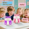 SANJOIN Kids Toddler Toys for Ages 2-4, Talking Hamster Repeats What You Say,Valentines Day Gifts for Girls Boys Interactive Plush Toy for 2 3 4 5 6 8 Year Old Boy Girl Birthday Gift (Purple) view 2