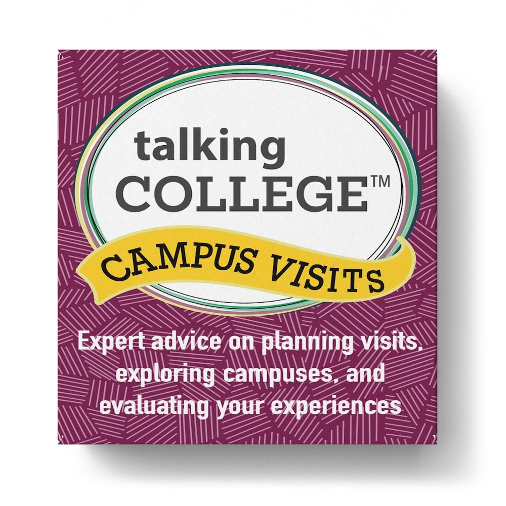 Talking College Campus Visit Card Deck - Conversation Cards for College Visits, Future College Advice, Learn What You Want in A College, Helpful Guide for Parents and High School Students