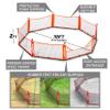 GoSports Gagagon 10 ft Gaga Ball Pit - Portable Indoor/Outdoor Game Set - Includes 2 Balls and Carrying Case view 3