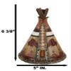 Ebros Gift Rustic Western Tribal Native Indian Teepee Hut with Charging Bison Motif Money Coin Savings Piggy Bank Decorative Figurine Accent view 2