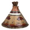 Ebros Gift Rustic Western Tribal Native Indian Teepee Hut with Charging Bison Motif Money Coin Savings Piggy Bank Decorative Figurine Accent view 4