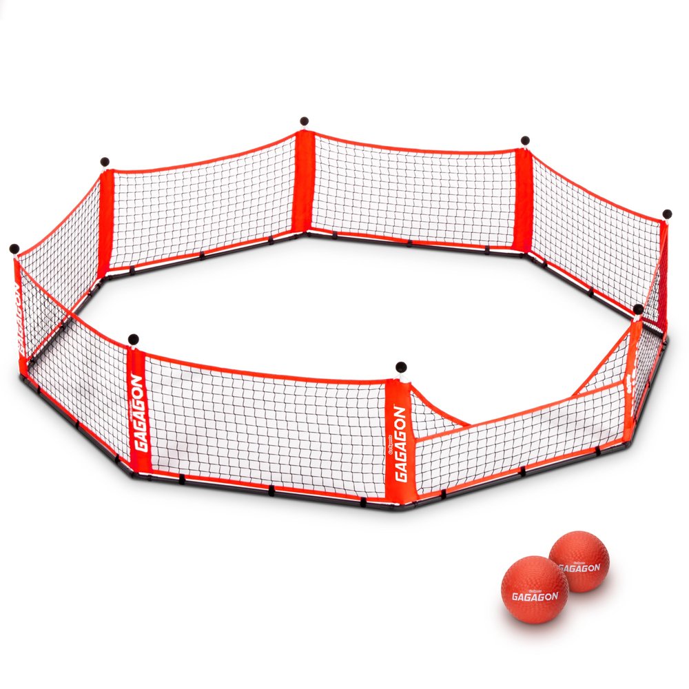 GoSports Gagagon 20 ft Gaga Ball Pit - Portable Indoor/Outdoor Game Set - Includes 2 Balls and Carrying Case