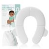 Frida Baby Fold-and-Go Portable Potty Seat for Toilet, Foldable Travel Potty Seat for Toddler, Fits Round & Oval Toilets, Non-Slip Base, Handles, Includes Free Travel Bag view 1