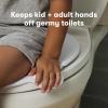 Frida Baby Fold-and-Go Portable Potty Seat for Toilet, Foldable Travel Potty Seat for Toddler, Fits Round & Oval Toilets, Non-Slip Base, Handles, Includes Free Travel Bag view 3