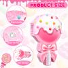 Aoriher Candy Party Favor Candy Piata with Stick Blindfold Pink Sweet Lollipop Candy Piata for Birthday Party Supplies Decoration view 3
