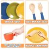 GAGAKU Wooden Play Food Sets for Kids Kitchen, Montessori Wooden Play Food Toys with Plates and Dishes for Toddler Boys & Girls Gifts view 4