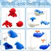 40 pcs Sea Animal Erasers for Kids Desk Pet, 3D Take Apart Animal Pencil Erasers for Kids Classroom Prizes, Class Treasure Box,Game Rewards,Party Favors view 2