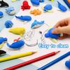 40 pcs Sea Animal Erasers for Kids Desk Pet, 3D Take Apart Animal Pencil Erasers for Kids Classroom Prizes, Class Treasure Box,Game Rewards,Party Favors view 3