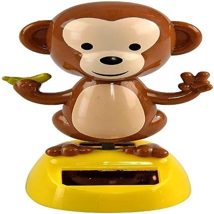 Cute Monkey Solar Power Dancing Monkey Figure for Car Dashboard Desktop Decor for Kids Teens Solar Power Kits Auto Parts