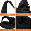 AYILUOBE Halloween Women Witch Hat Ruched Cone Wizard Cap Wide Brim Wicked Witch Hat for Cosplay Party Costume Accessory view 4