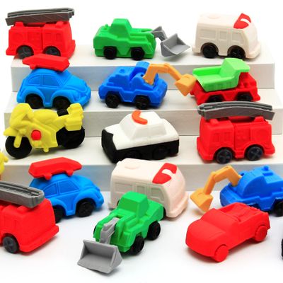 40 pcs Truck Erasers for Kids Classroom Prizes,Truck Eraser Puzzle 3D Take Apart Car Pencil Erasers for Class Treasure Box,Game Rewards,Party Favors,Easter Egg Stuffers