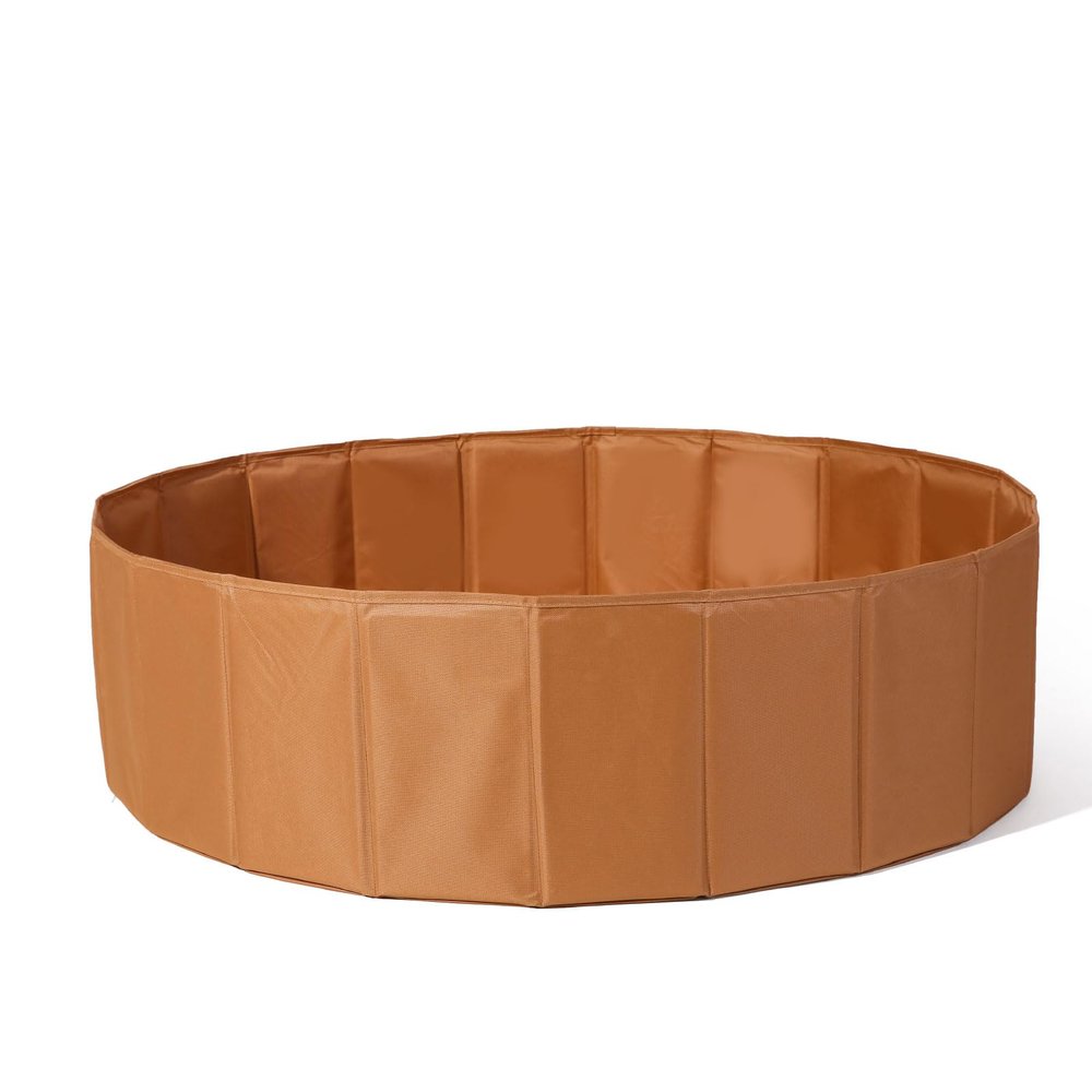 Ball Pit for Toddlers Babies Dogs Cats Iinfant Children, Foldable Ball Pits Play Tent, Crawl Playpen Ball Pool with Storage Bag, Surprise for Boys Girls Festival (Balls Not Included), Brown