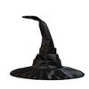 AYILUOBE Halloween Women Witch Hat Ruched Cone Wizard Cap Wide Brim Wicked Witch Hat for Cosplay Party Costume Accessory view 3