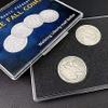 blue-ther Space Fall Coins (Walking Liberty Half Dollar) Magic Tricks Coin Magic Magician Close up Street Illusion Gimmick Mentalism Props view 1