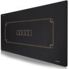 SLOWPLAY Godel Texas Hold'em Poker Mat 94x47 Inch | Poker Table Top with Hemmed Edges, Extra Water Repellent, Noise Reduction | Super Portable for Games Everywhere (Black and Champagne Gold) view 1