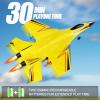 crohorizon Remote Control Airplane for Ages 14 Years, 2 Channels Foam RC Planes Jet Wireless Toy,Hobby RC Glider Aircraft for Beginners Teen Adult Yellow view 3