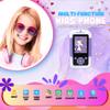 Toddler Play Phones for Kids - Kids Smart Phone for Boys & Girls - Toddler Toy Phone with Flip Camera - Mini Smartphone for Music - Multifunction Toy Cell Phones for Birthday Gifts, Age 3-6 (Purple) view 2