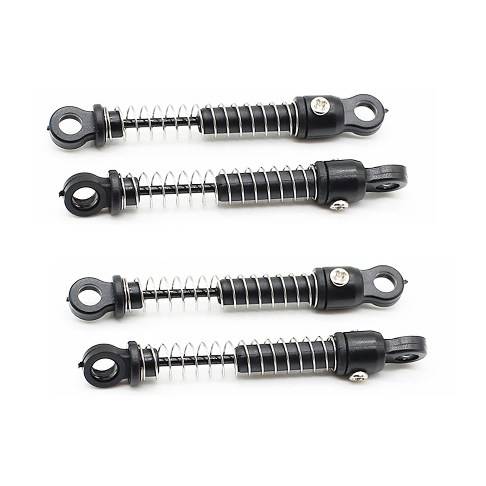4Pcs RC Shocks Set Front & Rear Shock Absorber Replacement Compatible with WLtoys 2428 1/24 RC Crawler Car Upgrade Parts