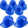 56 Pieces Kids Toy Construction Hats Bulk Plastic Construction Hats Worker Hard Hat for Boys Girls Party Supplies (Blue) view 1