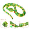 PENINSULA LOVE Halloween Inflatable Snakes 3pcs Large Fake Snake Realistic Serpents Figure Blow Up Snakes for Pool Garden Halloween April Fool's Day Party Decor view 2
