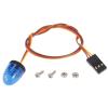 WONFAST Circular Ultra Bright LED Police Light Rotating Flash Alarming Strobe Lamp 5Modes for 1/8 1/10 1/14 RC Car Firefighting Ambulance Crawler Truck for CC01 D90 SCX10(10x15mm,Blue) view 1