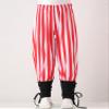 Aislor Kids Boys Ankle Lace Up Banded Pants Renaissance Gothic Trousers Medieval Viking Navigator Pirate Costume Red Stripes 10-12 Years view 3