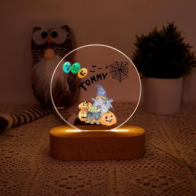 Personalized Night Lights Rainbow Lamp - Baby Night Light Custom Name Night Light Colorful Rainbow Home Decor Personalized Gift for Kids Birthday Acrylic Night Light USB-Cable (Hallweeon)