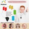 Chewy Necklaces for Sensory Kids, 6 Pack Chew Necklaces for Sensory Boys and Girls with Autism, ADHD, SPD, Chewing, Biting, Silicone Oral Sensory Chew Teething Toys for Adults Reduce Anxiety Fidget view 3