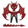 Anbaby Dragon Costume Set - Dress-up Kit with Mask, Wings, and Tail(Red Set) view 1