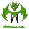 Anbaby Dragon Costume Set - Dress-up Set with Mask, Wings, and Tail(Green Set) view 1