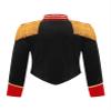 JEYPINMI Girls Circus Ringmaster Drum Majorette School Marching Band Uniform Long Sleeve Tassels Jacket Tops Black 14 Years view 4