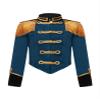 JEYPINMI Girls Circus Ringmaster Drum Majorette School Marching Band Uniform Long Sleeve Tassels Jacket Tops Peacock Blue 14 Years view 1