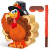 Harrycle Fall Thanksgiving Piata Large Thanksgiving Piata with Blindfold Bat and Confetti for Autumn Harvest Birthday Party Gifts Supplies Holiday Decor(Turkey) view 1